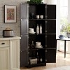Racxily 72.4" Tall Storage Cabinet, 8 Doors with 4 Shelves for Living Room & Office, Freestanding Bookshelf . - 3 of 4