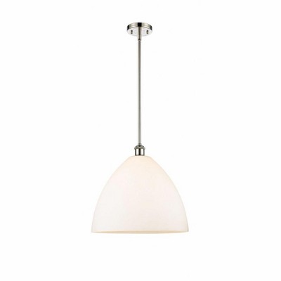 Bristol Glass - 1 Light Pendant In Industrial Style-16.75 Inches Tall and 16 Inches Wide