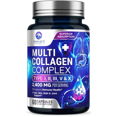 Collagen Peptides for Women & Men - Hydrolyzed Supplement for Skin Bone Support - 60 Capsules
