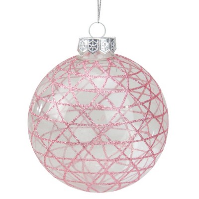 pink christmas balls