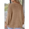 Clearlove Women's Cardigan Soft Pocketed Long Sleeves Casual Knitted Open Front Cardigans Lightweight Sweaters - 4 of 4
