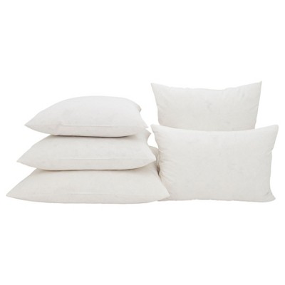 White Cotton Duck Feather Down Pillow Insert 13"x20"
