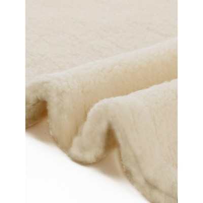 INSPIRE CHIC Women's Faux Fur Peter Pan Collar Button Down Winter Warm Fuzzy Coat Large Beige — фото 5