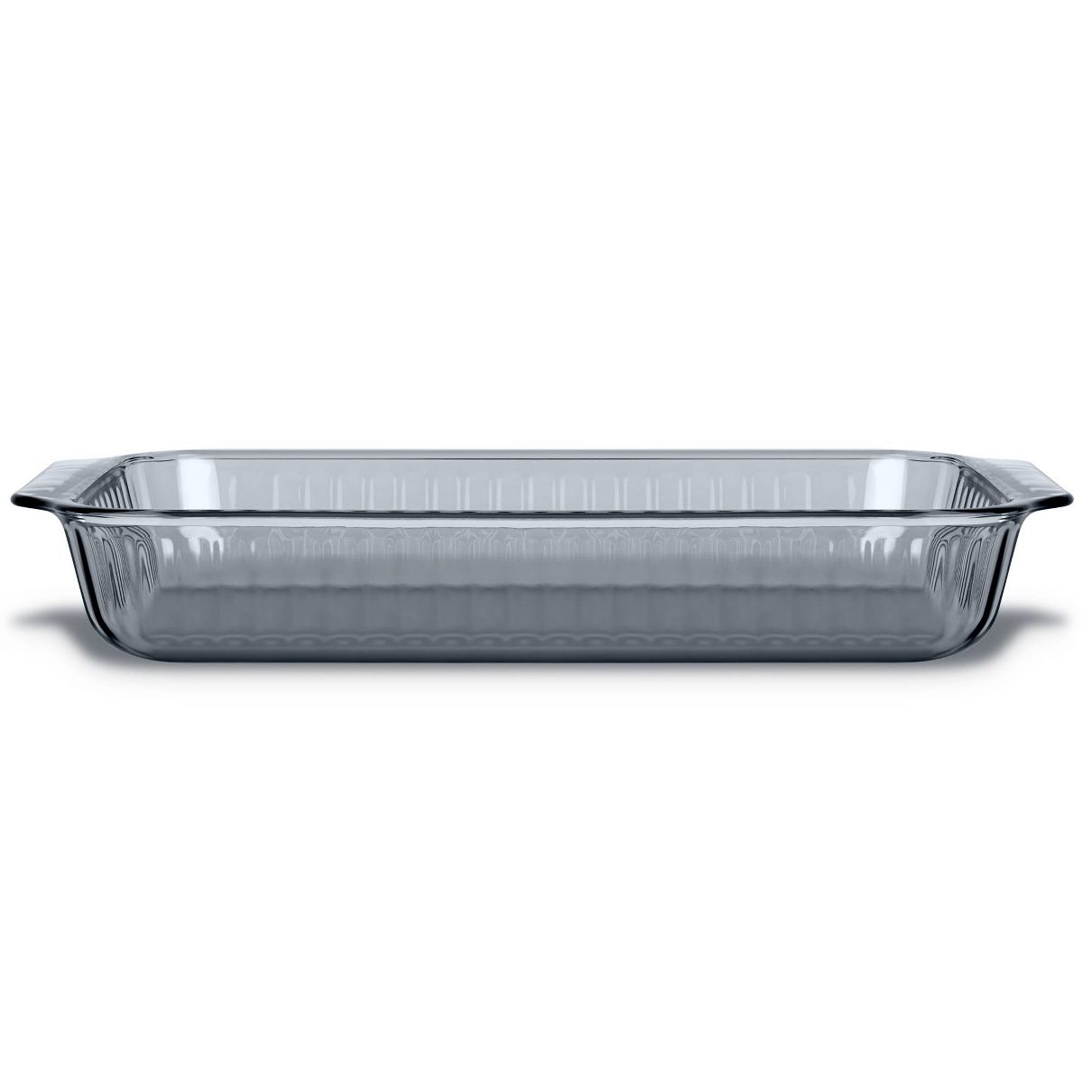 Pyrex® Sculpted Tinted 9"x13" Baking Dish Smoke: Glass Bakeware, Dishwasher-Safe, 2-Year Warranty