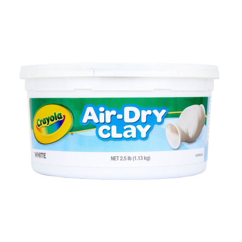 Crayola 2.5lb Air Dry Clay White, 1 of 6