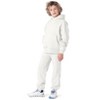 Future Planet Kids Unisex Jupiter Premium Fleece Lined Soft Cotton Pullover Hoodie Sweatshirt Loose Fit Heather Ash - 3 of 4