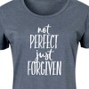 Women's - Instant Message - Not Perfect Just Forgiven Graphic T-shirt Dress - 2 of 4