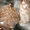 6.5"H Sullivans Vintage Pinecone Ornament - Set of 2  Gold Christmas Ornaments - 2 of 4