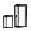 Nine Stars Combo 13gal/50L & 3.2gal/12L Motion Sensor Step Trash Can: Touchless, Hands-Free, Stainless Steel, Pedal-Operated - 4 of 4