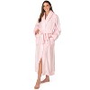 PAVILIA Fleece Robe For Women, Plush Warm Bathrobe, Fluffy Soft Spa Long Lightweight Fuzzy Cozy, Satin Trim - 2 of 4