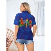 LA LEELA Button Down Shirt Casual Summer Beach Party Blouse Shirt Hawaii Blouses Short Sleeve Vacation Dress Tops Tee Hawaiian Shirts - 2 of 4