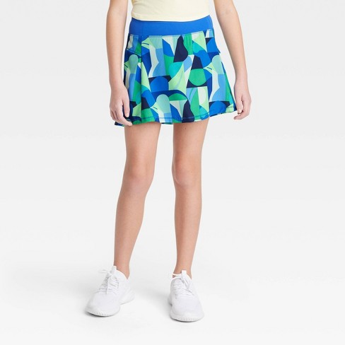 Girls' Stretch Woven Performance Skort - All In Motion™ Navy Blue M : Target