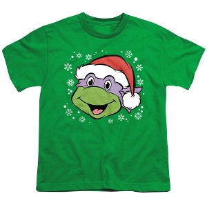Boys' Teenage Mutant Ninja Turtles Donatello Christmas Hat T-Shirt - 1 of 4