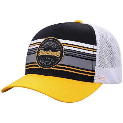 NCAA Wichita State Shockers Men's Vista Black with Hard Mesh Snapback Hat