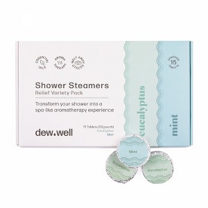 Shower Steamers Relief Variety Pack - 15 Count Shower Bomb - Spa Aromatherapy - Relax and Unwind - (Eucalyptus, Mint) - 1 of 4