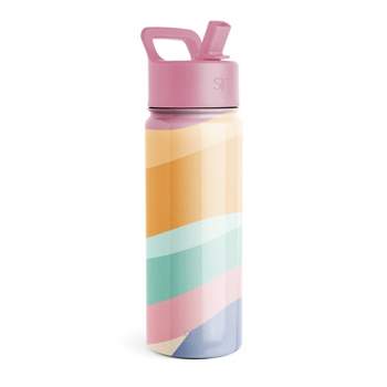 Simple Modern Disney Character Insulated Water Bottle with Straw Lid  Reusable Wide Mouth Stainless Steel Flask Thermos, 14oz 