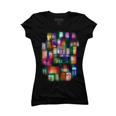 Junior's Design By Humans Window Art By hkartist T-Shirt
