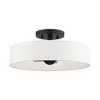 Livex Lighting Venlo 4 - Light Semi-Flush Mount in  Black/Brushed Nickel - 3 of 4