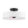 Livex Lighting Venlo 4 - Light Semi-Flush Mount in  Black/Brushed Nickel - image 3 of 4