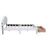 BELLEMAVE Upholstered Platform Bed, Teddy Fleece Wood Bed Frame with Drawer and USB Ports, for Bedroom, Easy Assembly, White - 4 of 4