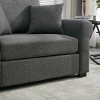 Polibi Oversized Chenille Armchair with Wide Curved Armrests - 4 of 4