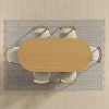 67" Farmhouse Oval Black Dining Table for 4-6 People with Round Arched Table Legs for Dining Room and Living Room - 4 of 4
