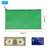Unique Bargains PU Leather Zippered Water Resistant Bank Deposit Bag Security Money Pouch 11"x 6" 8 Pcs - 2 of 4
