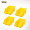 Unique Bargains Plastic Stackable Garage Closet Organization Shelf Bins 4 Pcs - 3 of 4