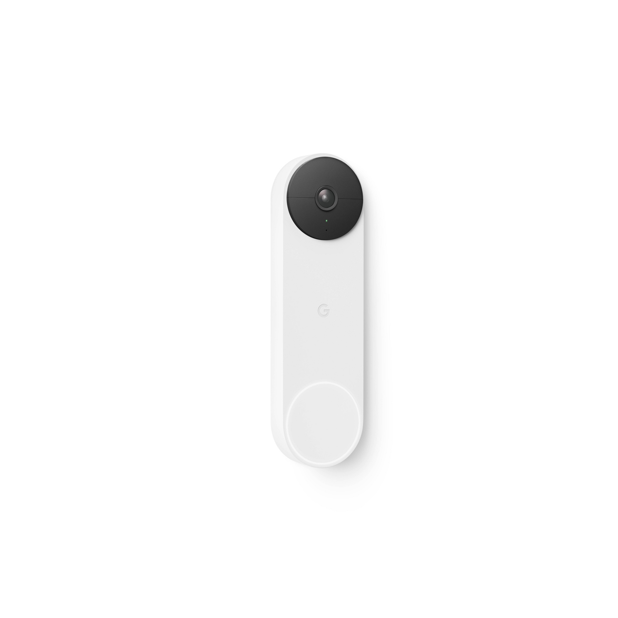 Google Nest Doorbell (Battery) - Snow: Wireless Video Camera & Mic