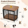 31.5" Furniture Style Dog Crate End Table with Double Doors, Indoor Wooden Pet Kennel for Small & Medium Dogs-3irtyhousy - 4 of 4
