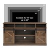 Syemin Decorative Storage Cabinet, Double Door Four-Layer Shelf, Living Room Dresser with Grooved Texture for Living Room, Entryway, - 3 of 4