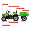 12V Ride on Tractor with Trailer and Remote Control,Toddler Kids Electric Vehicle Car with LED Headlights, Speed Up to 5mph - 3 of 4