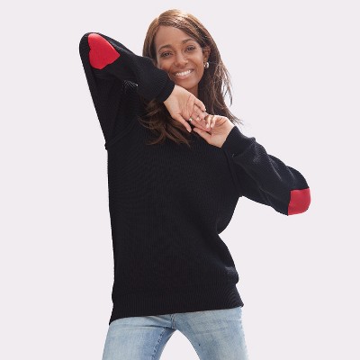 Women's Elbow Heart Sweater - LASCANA