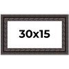 PosterPalooza | Panoramic 3.5" Wide Ornate Black Frame - UV Acrylic, Foam Board Backing, Hanging Hardware - 2 of 4