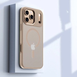 Clotth Skin-feel Magnetic Case for iPhone 17 Pro Max - Transparent Anti-Fall Protective Case for Apple iPhone - 1 of 4