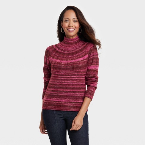 Women's Crewneck Pullover Sweater - Knox Rose Red XL