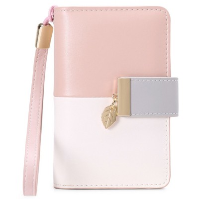 BEAFUP Women’s Fashionable RFID Blocking Leather Wristlet Wallet - Bifold Clutch Wallet with Detachable Strap,for Everyday Use
