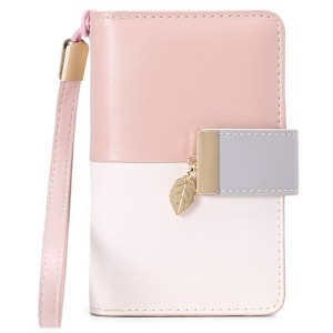 FATMOON  Women’s Fashionable RFID Blocking Leather Wristlet Wallet - Bifold Clutch Wallet with Detachable Strap,for Everyday Use - 1 of 4