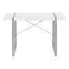 Monarch Specialties Computer Desk Home Office Laptop 48InchL Work Metal Laminate White Grey Contemporary Modern - 2 of 4