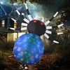 HOMCOM 5' Long Inflatable Halloween Multicolor Red-Eyed Spider, Inflatable LED Yard Display Indoor Outdoor for Garden, Lawn, Party, Holiday - 3 of 4