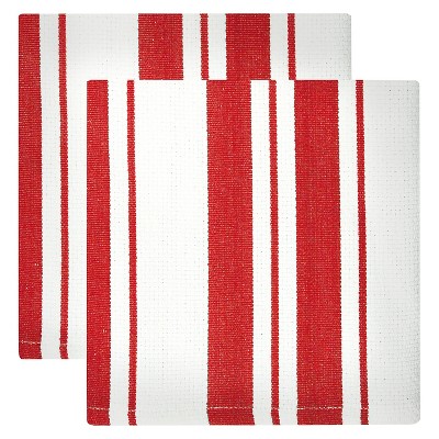 red kitchen towels