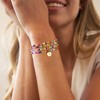 Turandoss 4PCS Colorful Beaded Initial Bracelets for Women Teen Girls - Stretch Bohemian Disc Initial Stackable Jewelry Birthday Gifts - 3 of 4