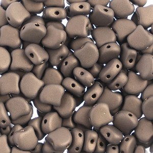 John Bead Matubo 50g Czech Glass 7.5mm Jet/ Bronze Matte #23980-84415 Gingko Leaf Beads for DIY Jewelry Necklace Bracelets Making - 1 of 2
