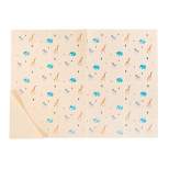 Austin Baby Collection Silicone Foldable Placemat - Safari Warm Cream