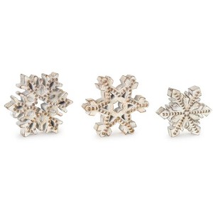 Melrose Beaded Snowflake Decor (Set of 3) - 1 of 3