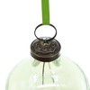 NAYSAYE Party Decoration and Accessories Long Neck Glass Ball Ornaments Set of 12 for Christmas Tree Decors, Green, 3"*4"*0.3" - 3 of 4