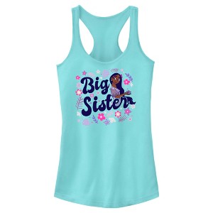 Juniors Womens Encanto Isabela Big Sister with Flower Racerback Tank Top - 1 of 4