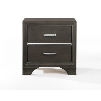 NicBex Nightstand with Drawers,Side Table with Wood Tapered Legs and Finish,Modern Bedside Table for Bedroom,Living Room