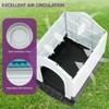 Plastic Portable Dog House, Weatherproof Outdoor/Indoor Pet Shelter ¨C Medium (20¨C50 lbs), Blue, 30" H x 23.6" W x 28.3" D - 3 of 4