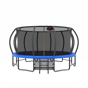 Jump Into Fun 15FT Recreational Trampolines With Ladder Enclosure Net And Anti Rust Coating Easy To Install & Built To Last For Kids And Adults - 1 of 4
